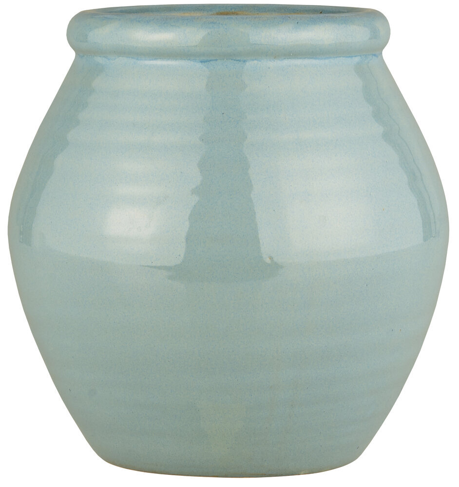 Topf mit krakelierter Oberfläche, türkis H20,5/Ø20 cm