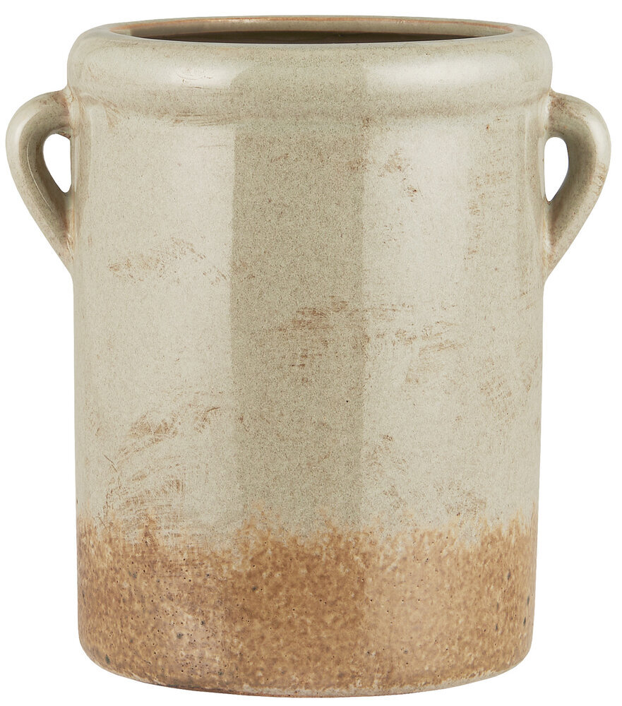 Topf mit Ohren Tora, beige Höhe 20, Ø 14 cm