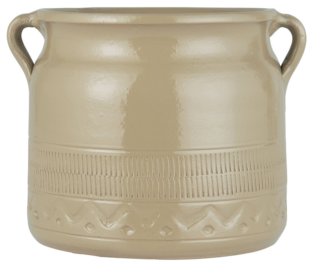 Topf Odin mit Ohren, beige H15 x Ø16 cm