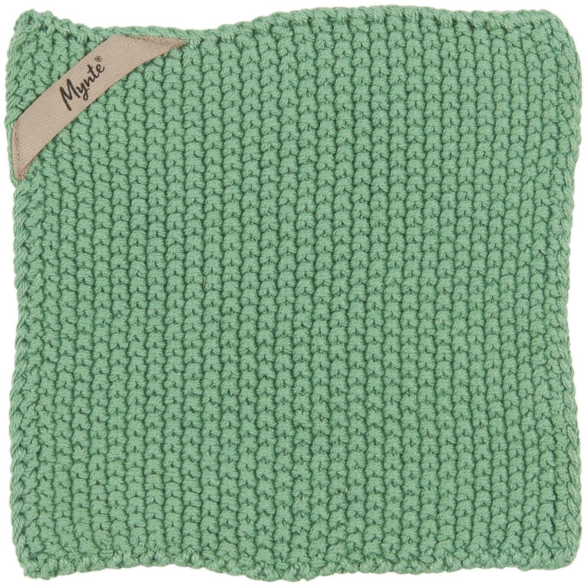 Topflappen Mynte gestrickt, wasabi 