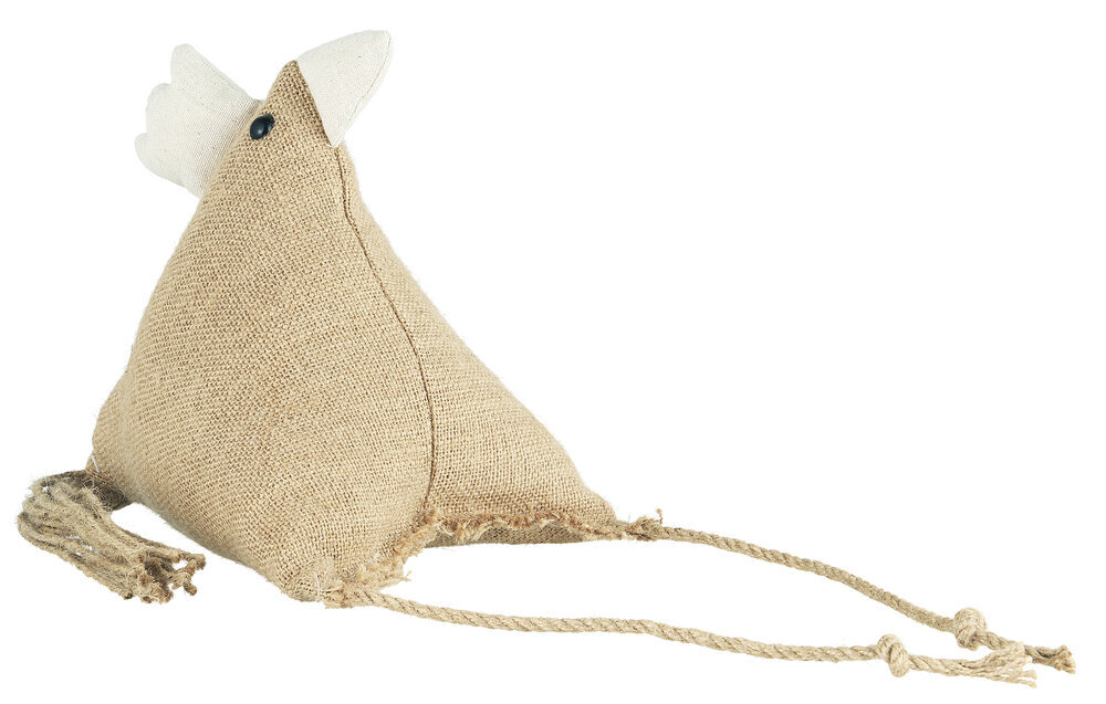 Türstopper Huhn aus Baumwolle, natur 