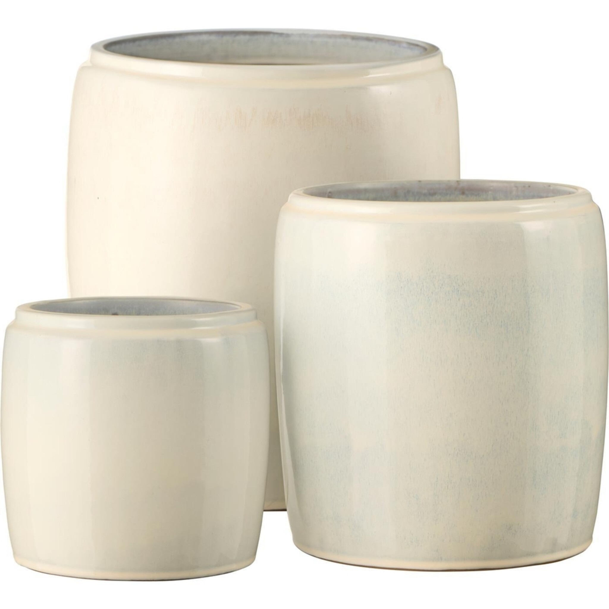 Übertöpfe Saigon im 3er Set, weiss 