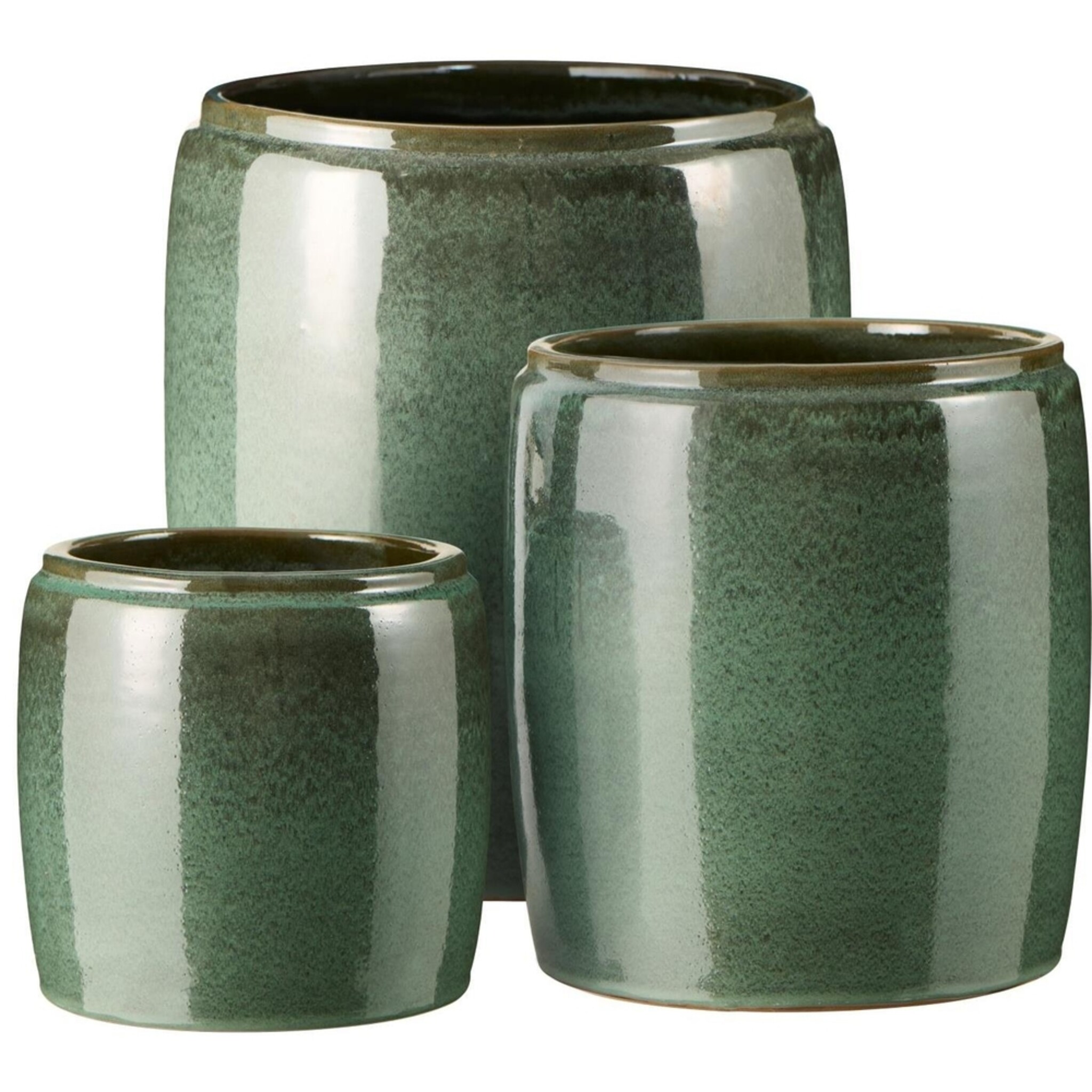 Übertöpfe Saigon im 3er Set, moosgrün 