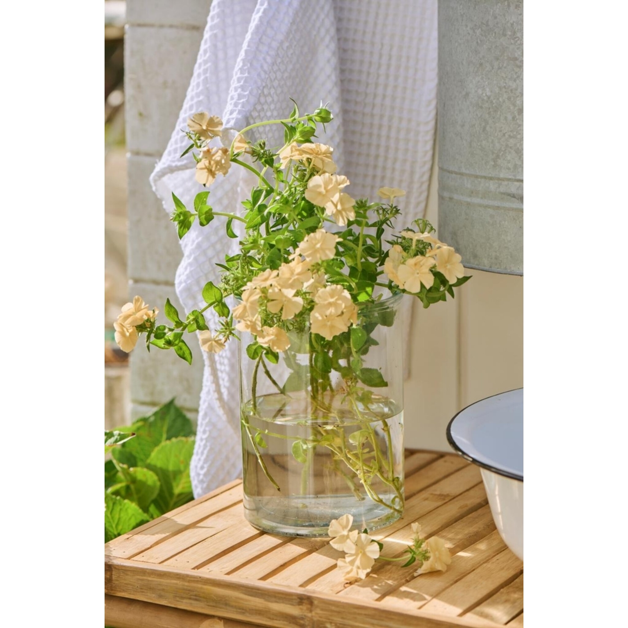 Vase Hannah - Zylinderförmiges Glas, klar 20 cm, Ø 14,5 cm