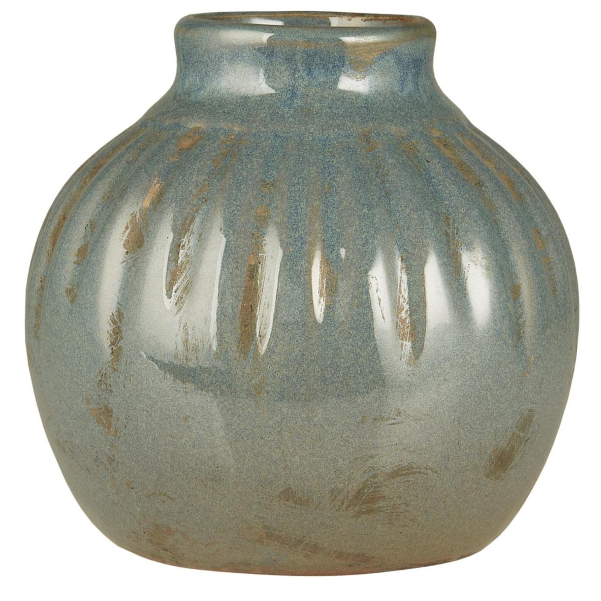 Vase Marina Antik-Look, blau 