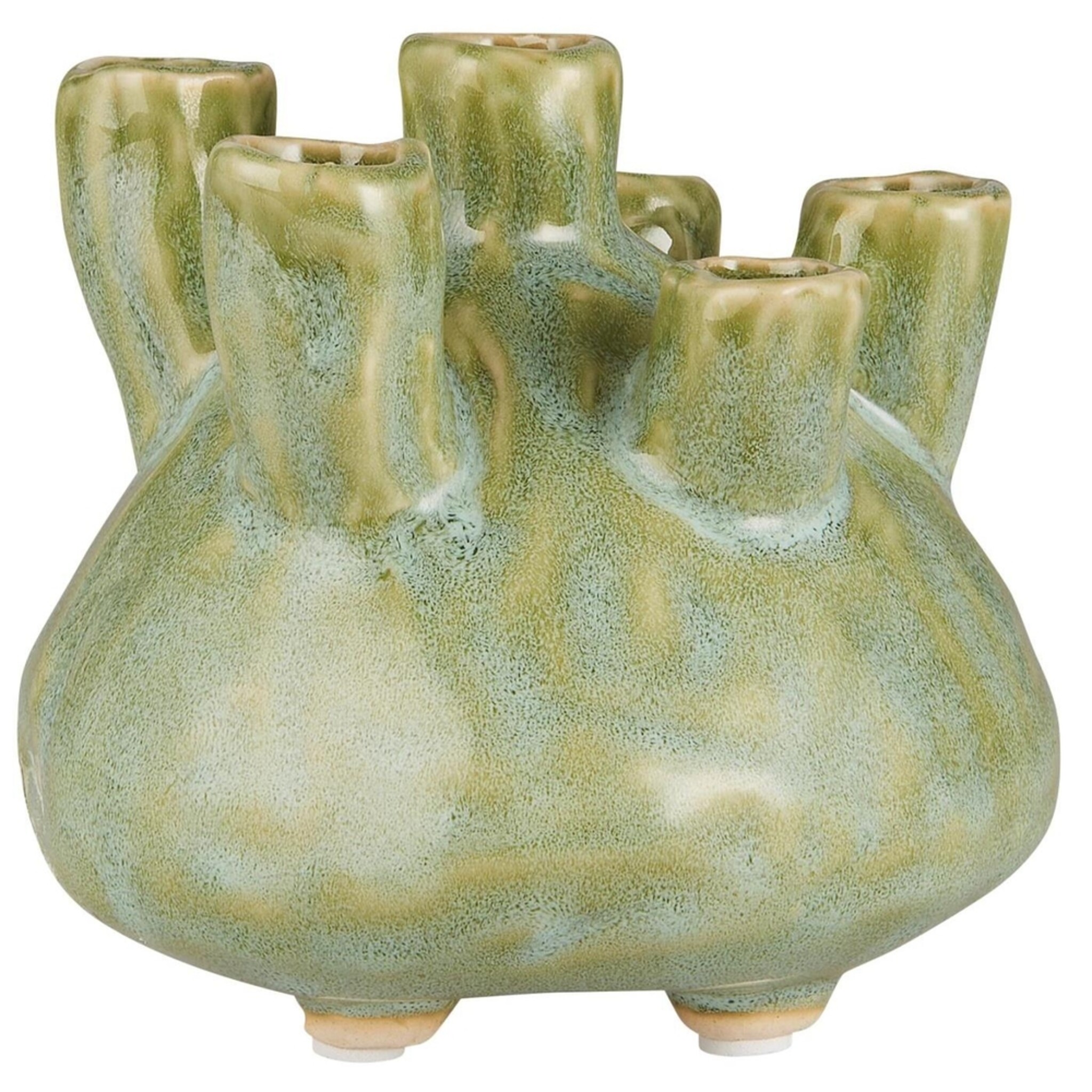 Vase Marina mit Löchern, grün 