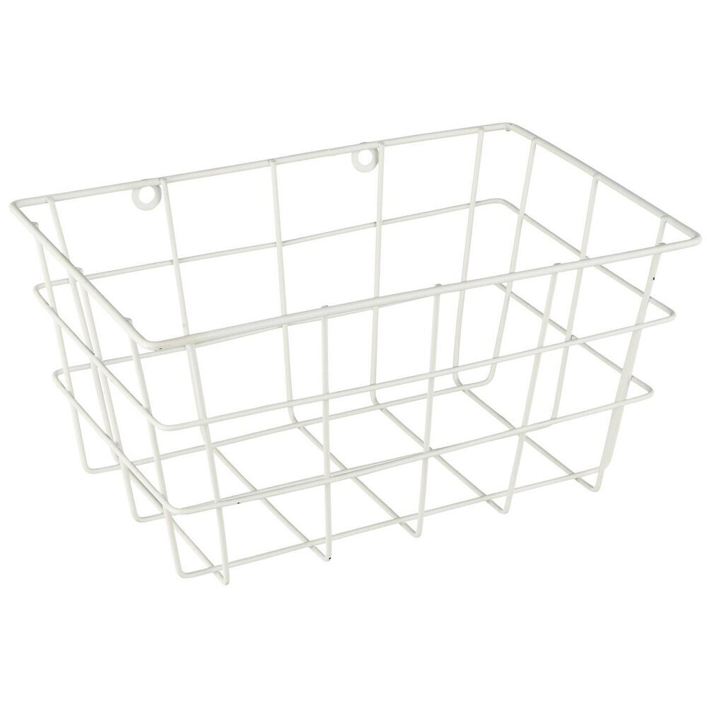 Viereckiger Balkonkorb, weiss 