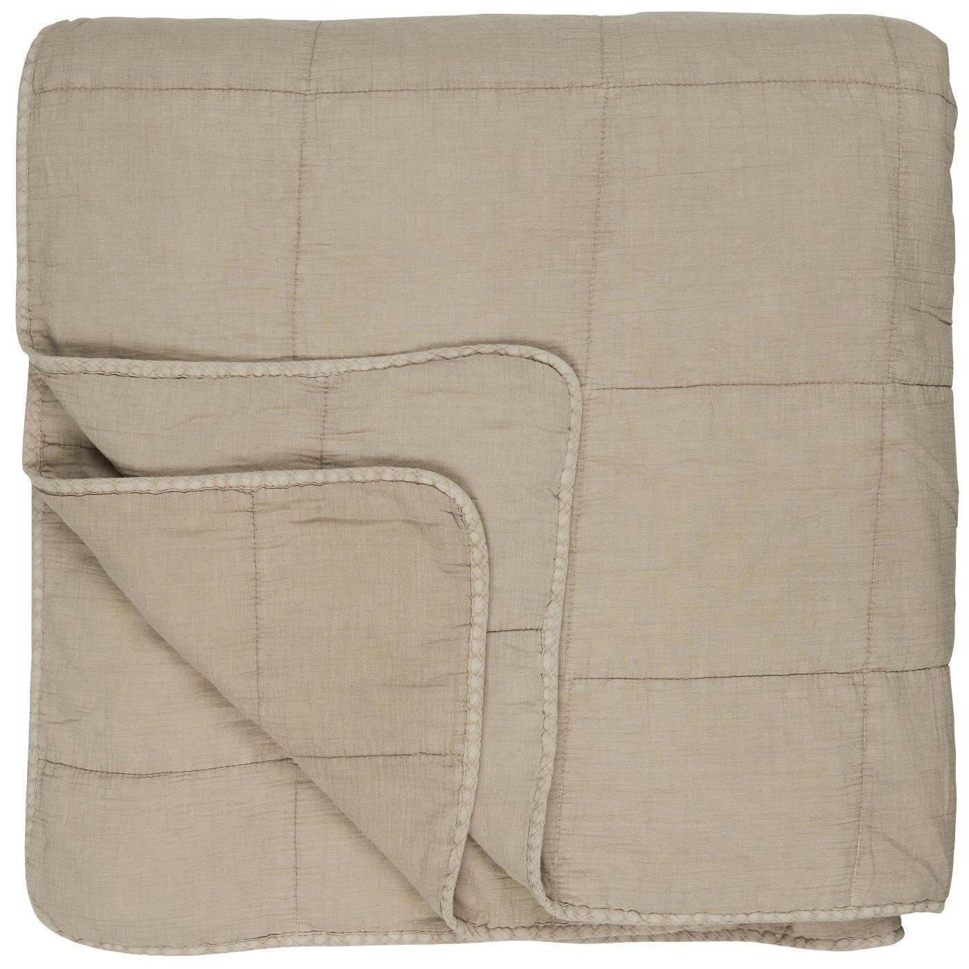 Vintage Bettdecke doppelt, linen 