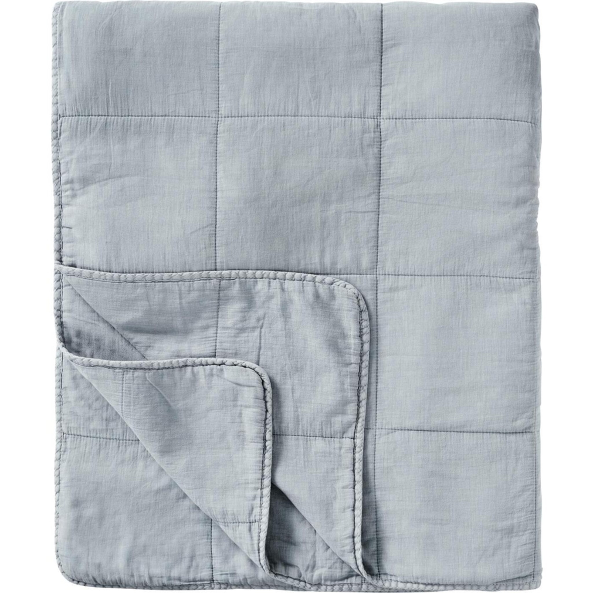 Vintage Bettdecke doppelt, cornflower 