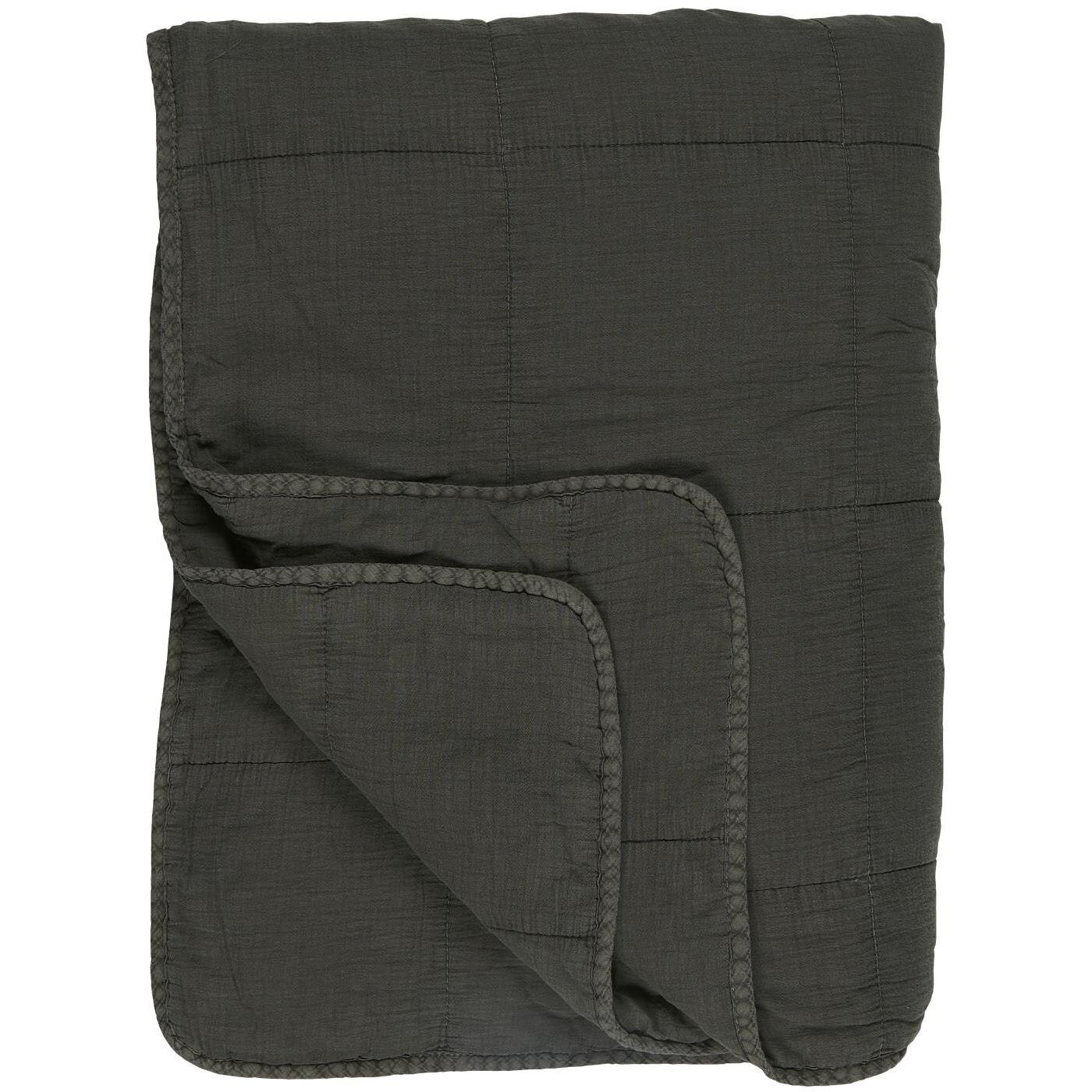 IB Laursen Vintage Quilt unifarben, thunder grey 