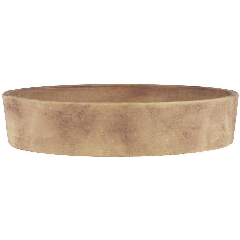 Vogelbad rund, braun