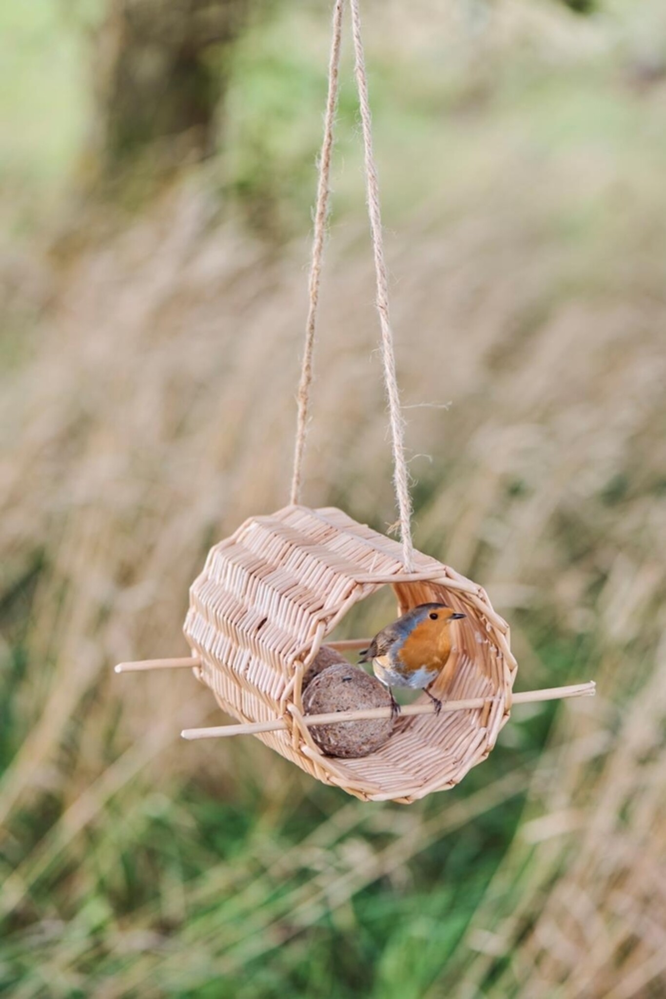 Weiden-Vogelfutterhänger, natur 