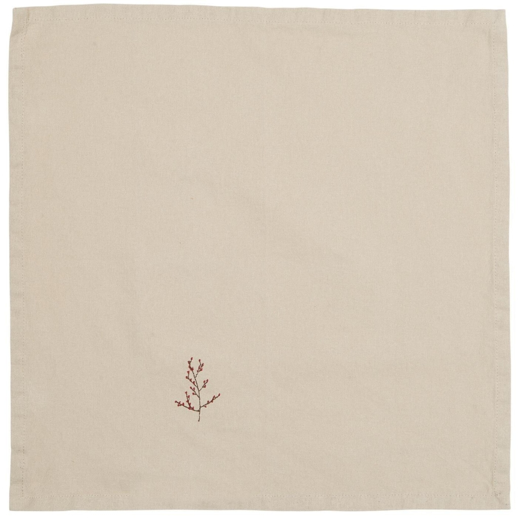 Weihnachtliche Stoffservietten mit Figuren, natur 