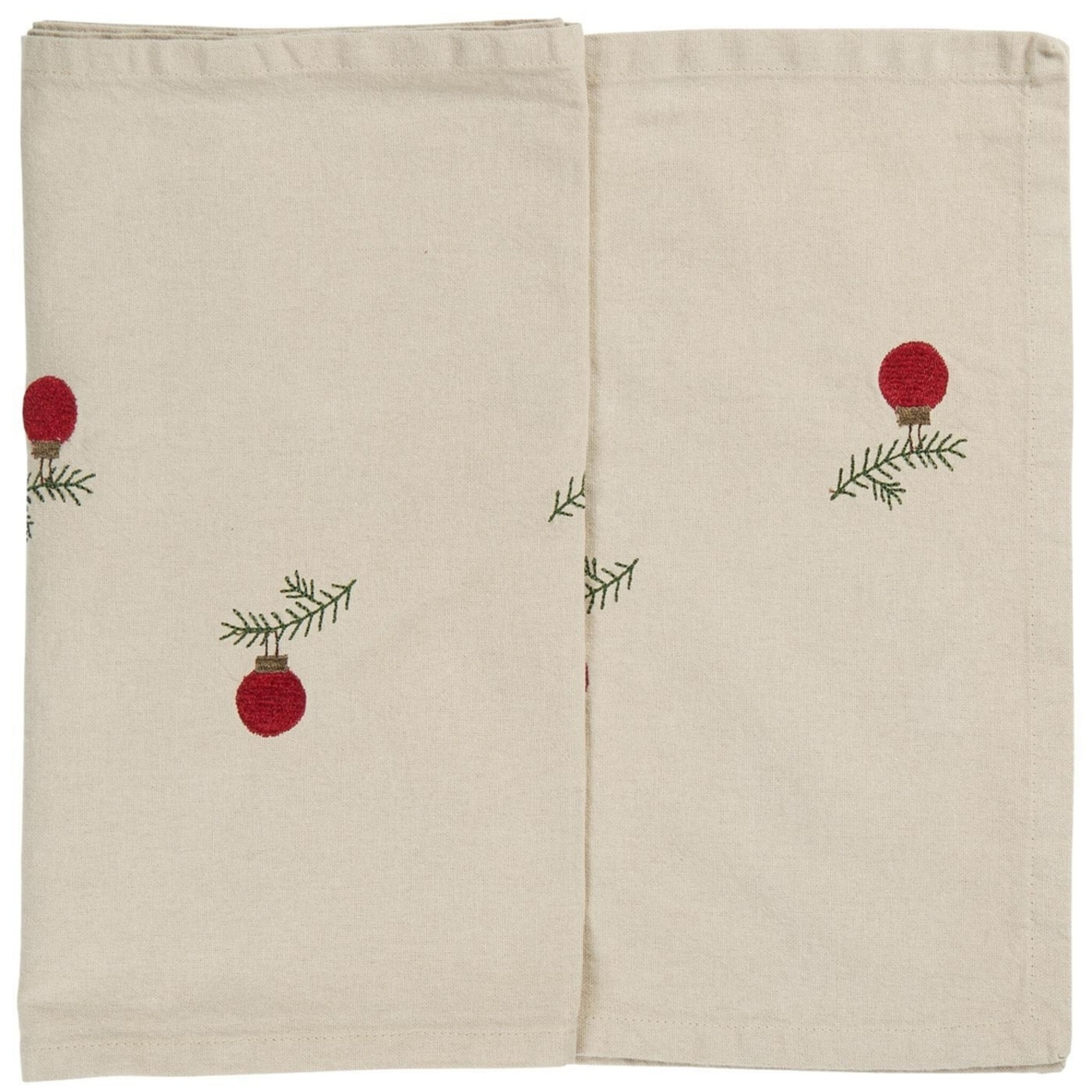 Weihnachtliche Tischläufer mit Figuren, natur 