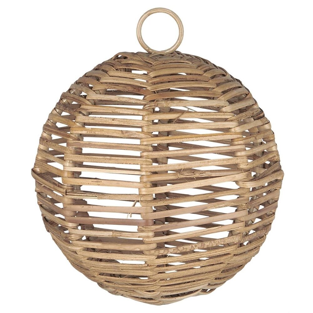 Weihnachtskugel Rattan, natur 