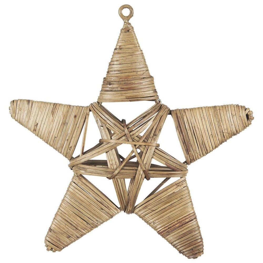 Weihnachtsstern Rattan, natur 19 x 4 x 20 cm