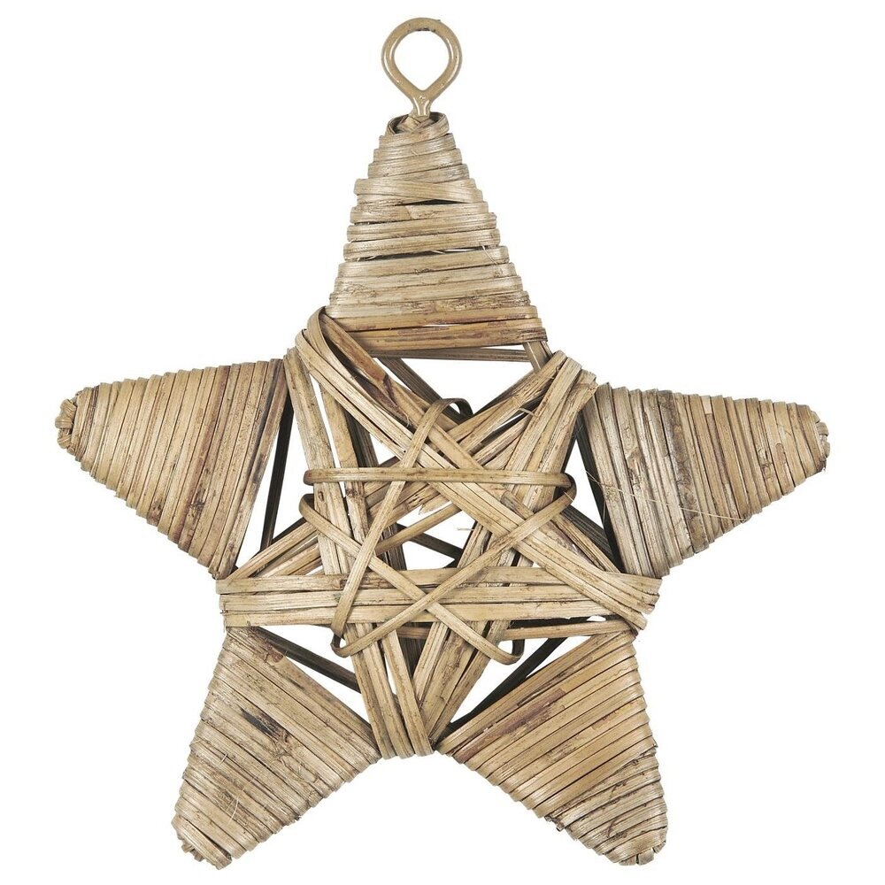 Weihnachtsstern Rattan, natur 14 x 3 x 15 cm
