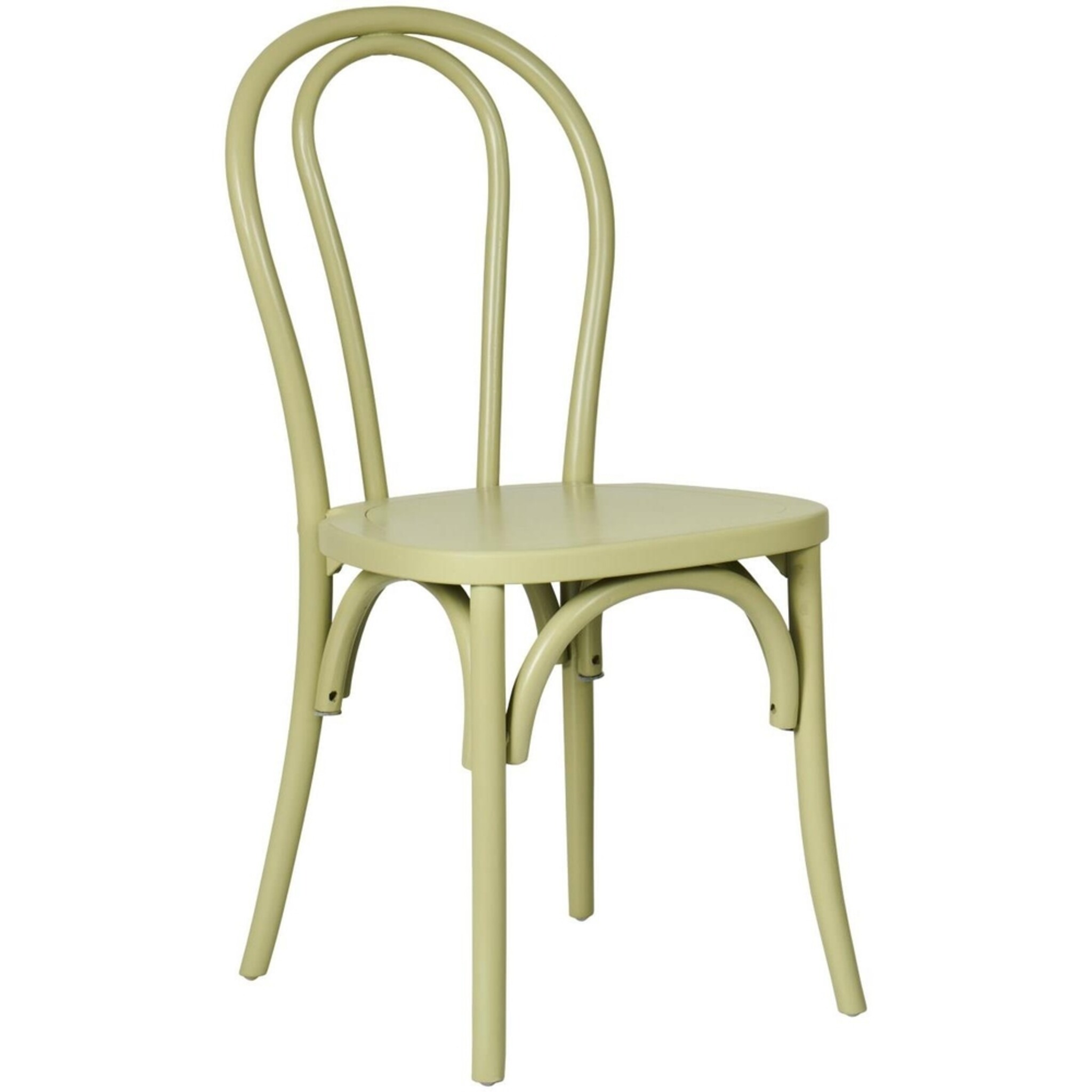 Wiener-Stuhl mit Holzsitz, stapelbar, grün 