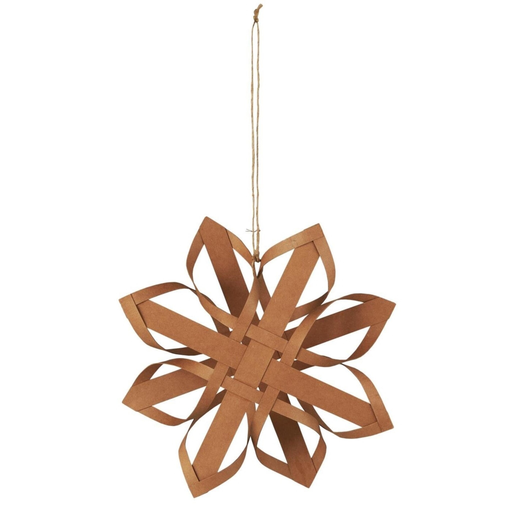 Winterlicher Dekostern Stella, braun 