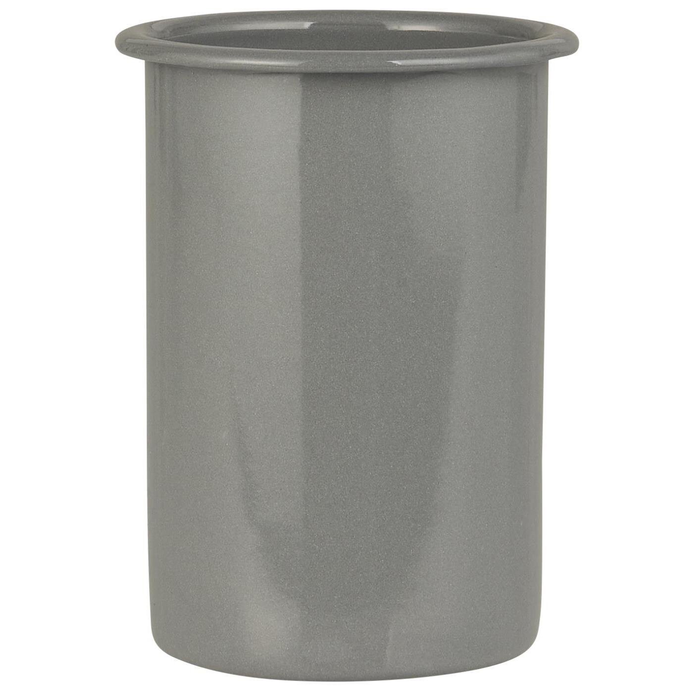 IB Laursen Zahnputzbecher Emaille, grau 