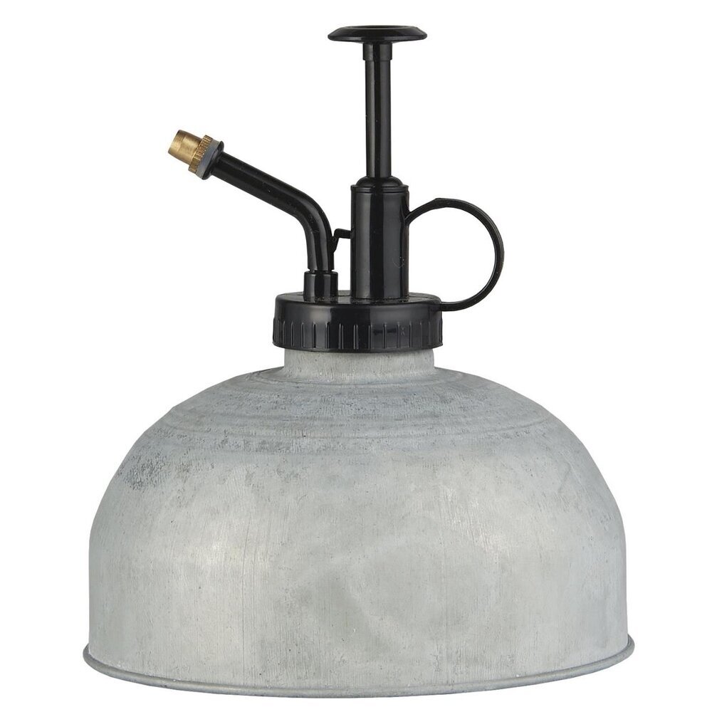 Zerstäuber rund mit schwarzer Pumpe, grau 