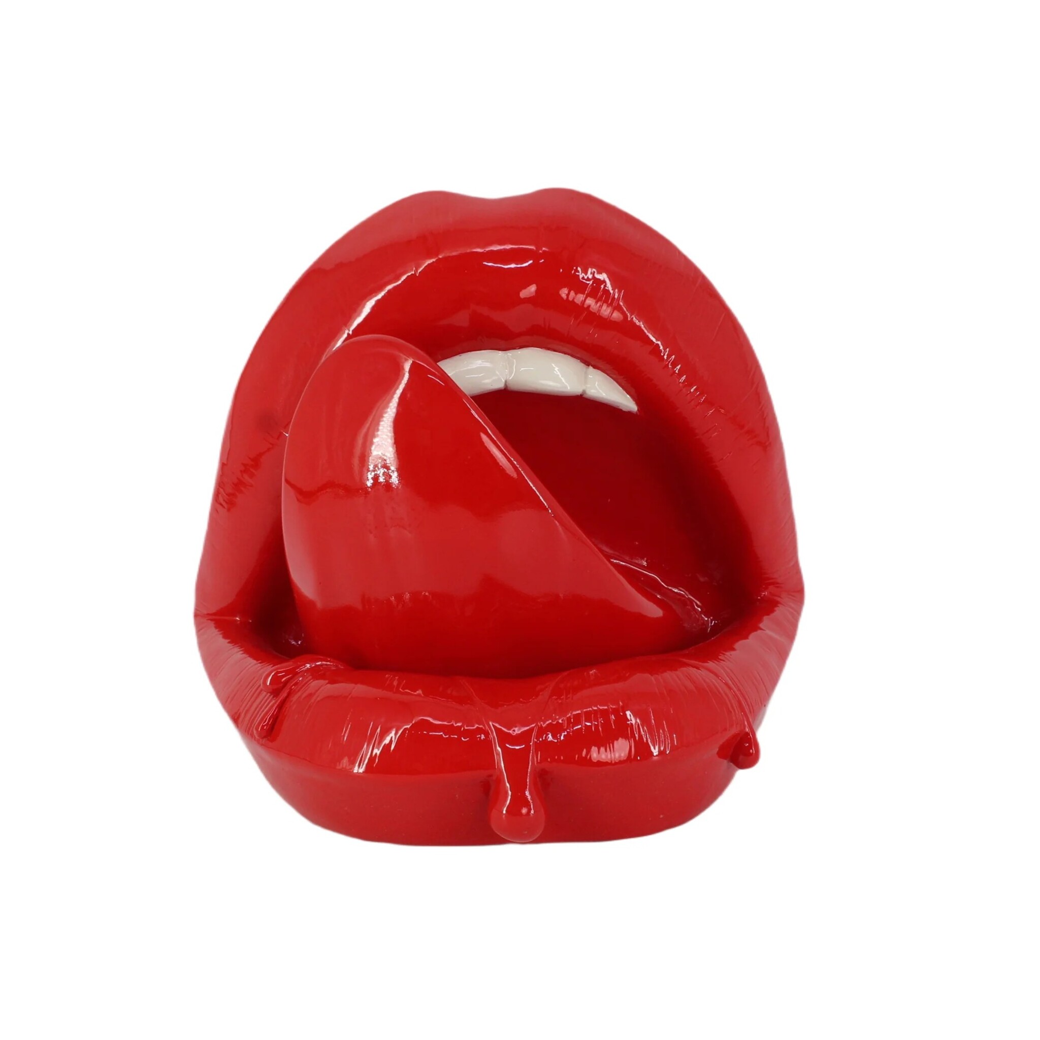 Pop-Art Dekorationsfigur Lip – Verspielte Rote Lippen von Invicta, rot 
