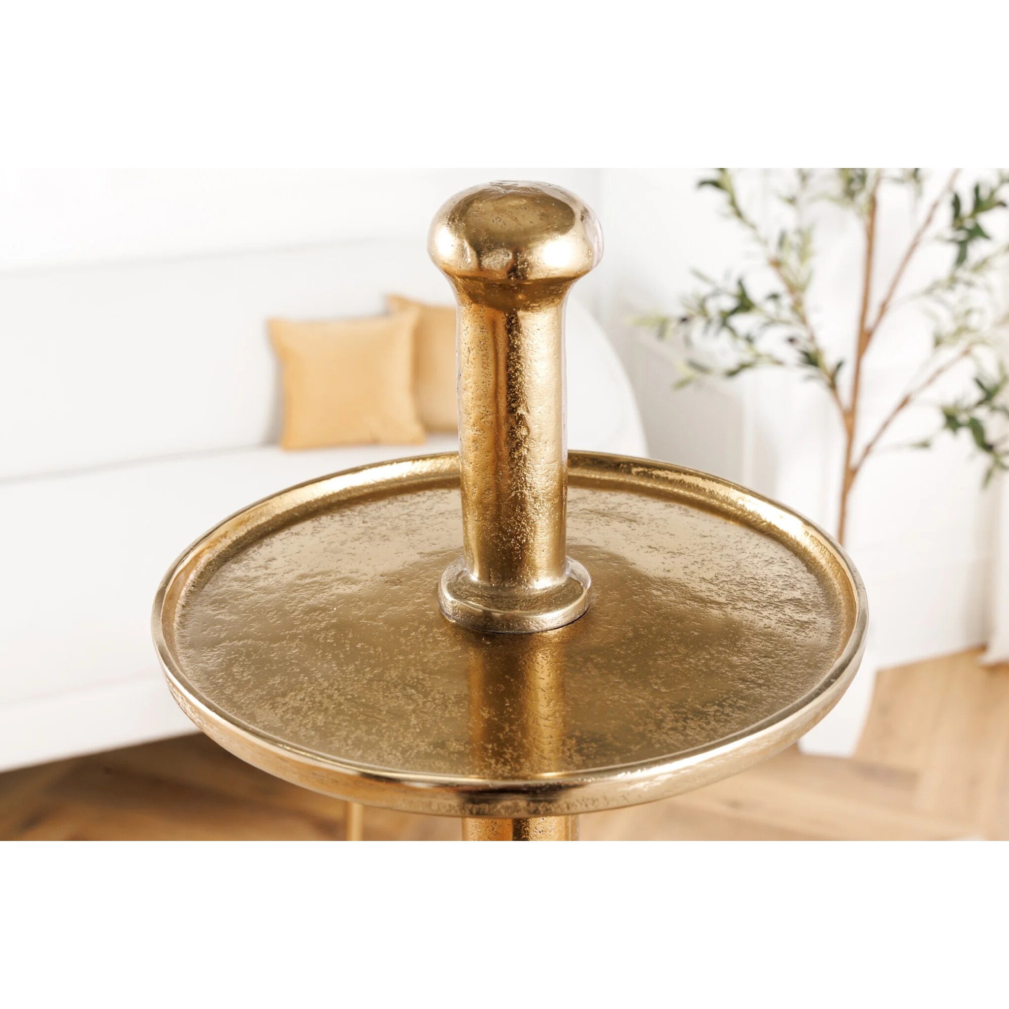 Etagere Abstract 150cm gold, 5 Ebenen, gold 