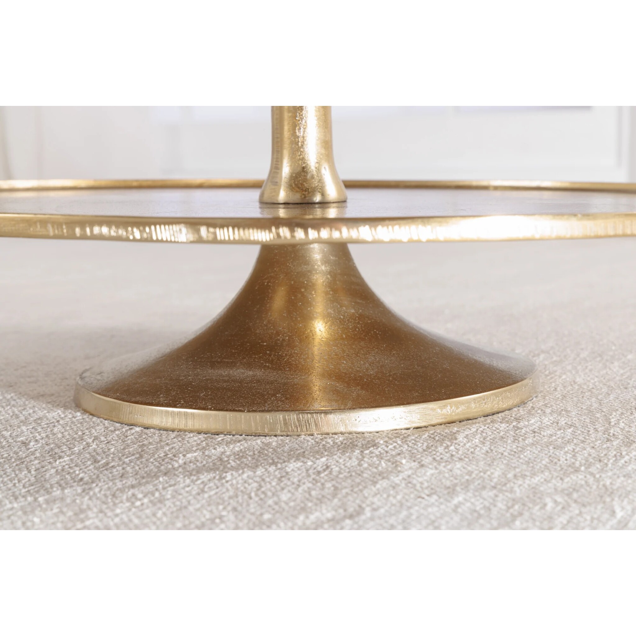 Etagere Abstract 150cm gold, 5 Ebenen, gold 