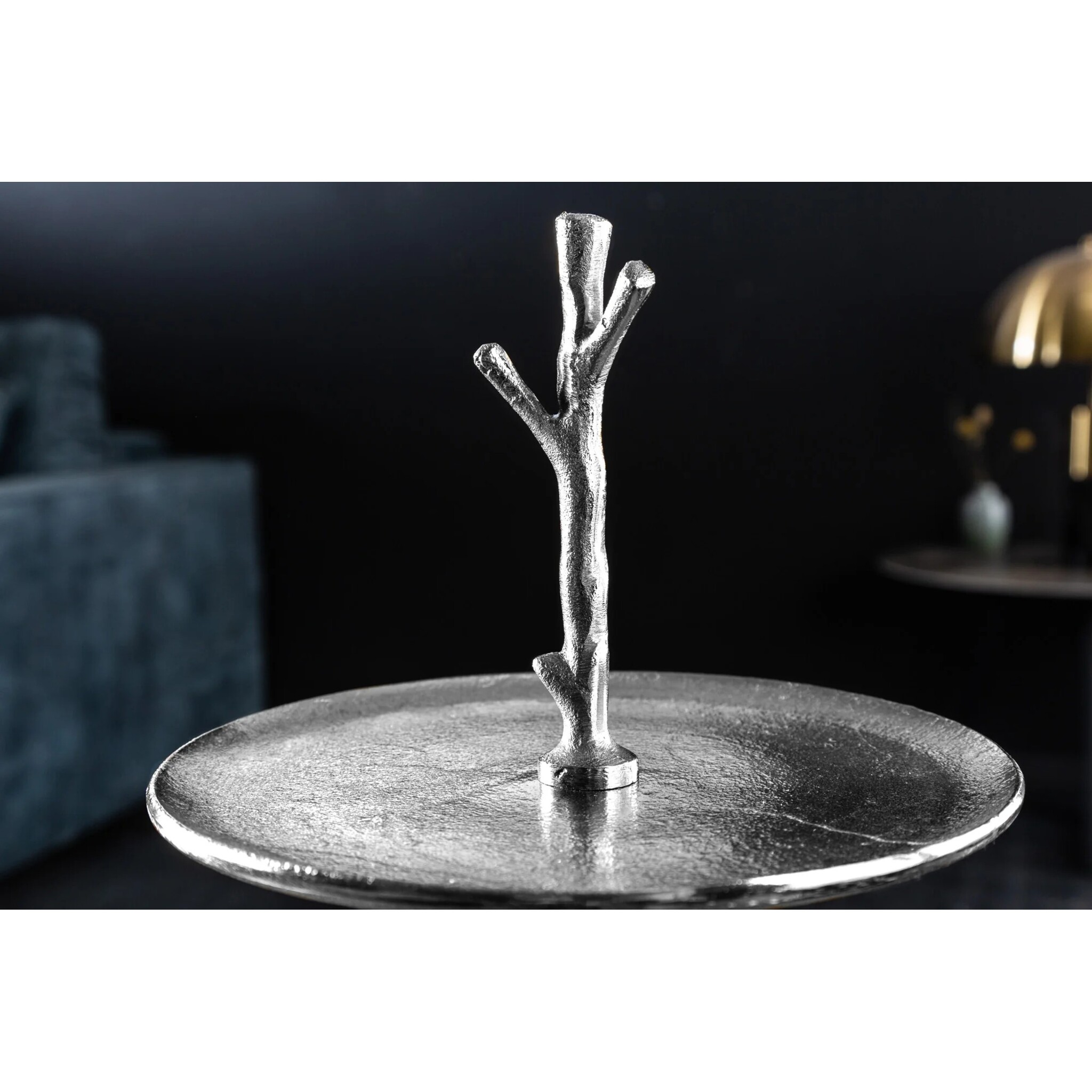Etagere Abstract, silber 