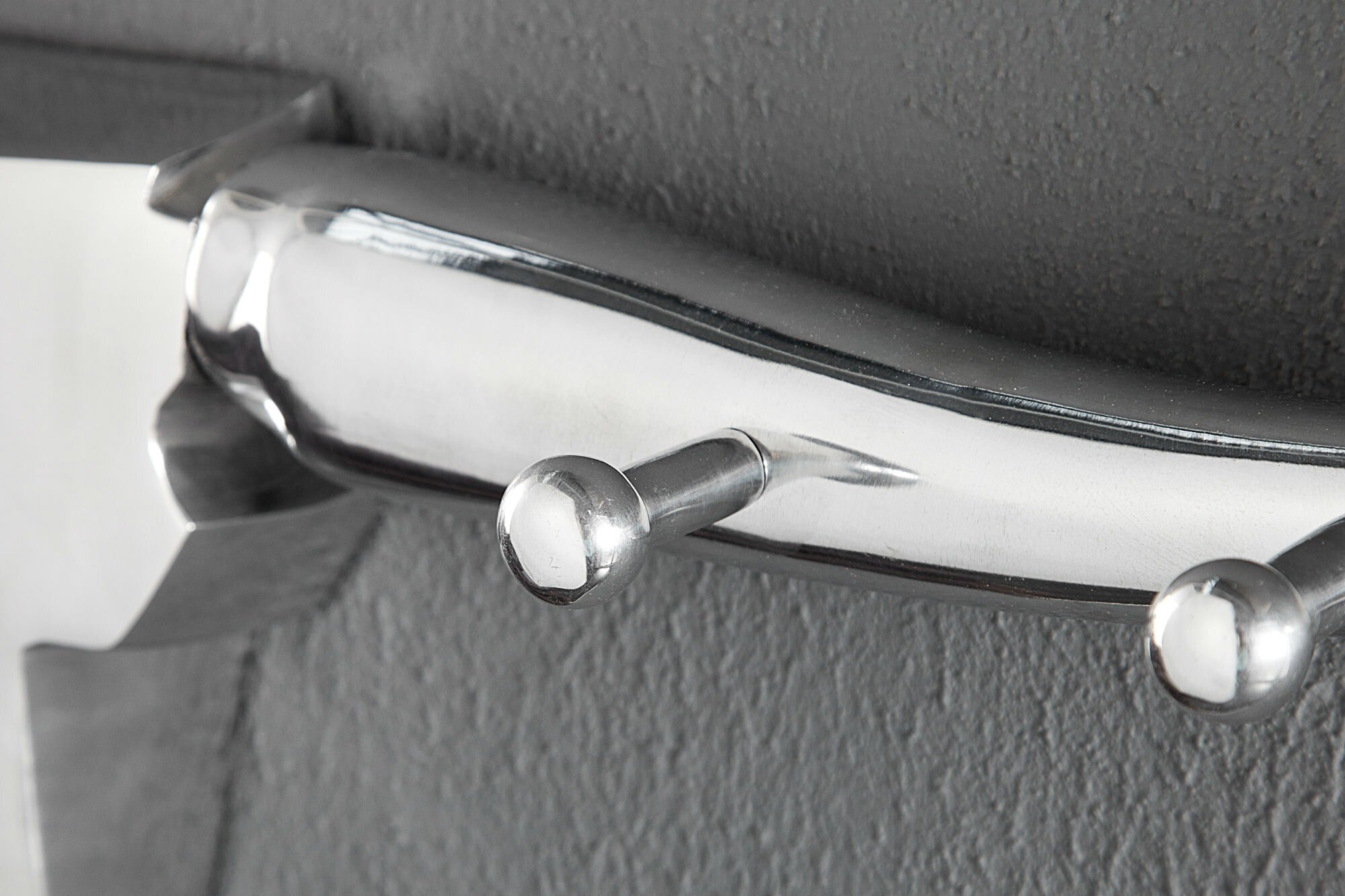 Garderobe Bull Aluminium, silber 