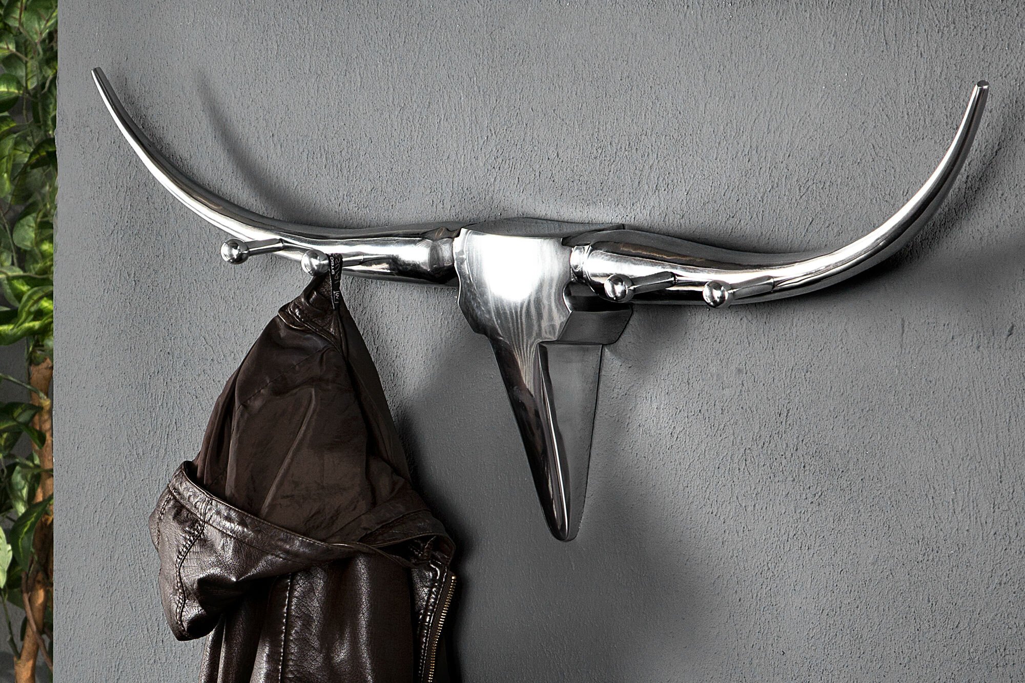 Garderobe Bull Aluminium, silber 