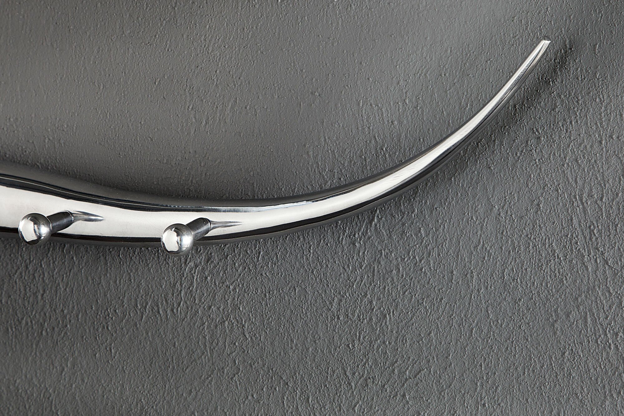 Garderobe Bull Aluminium, silber 