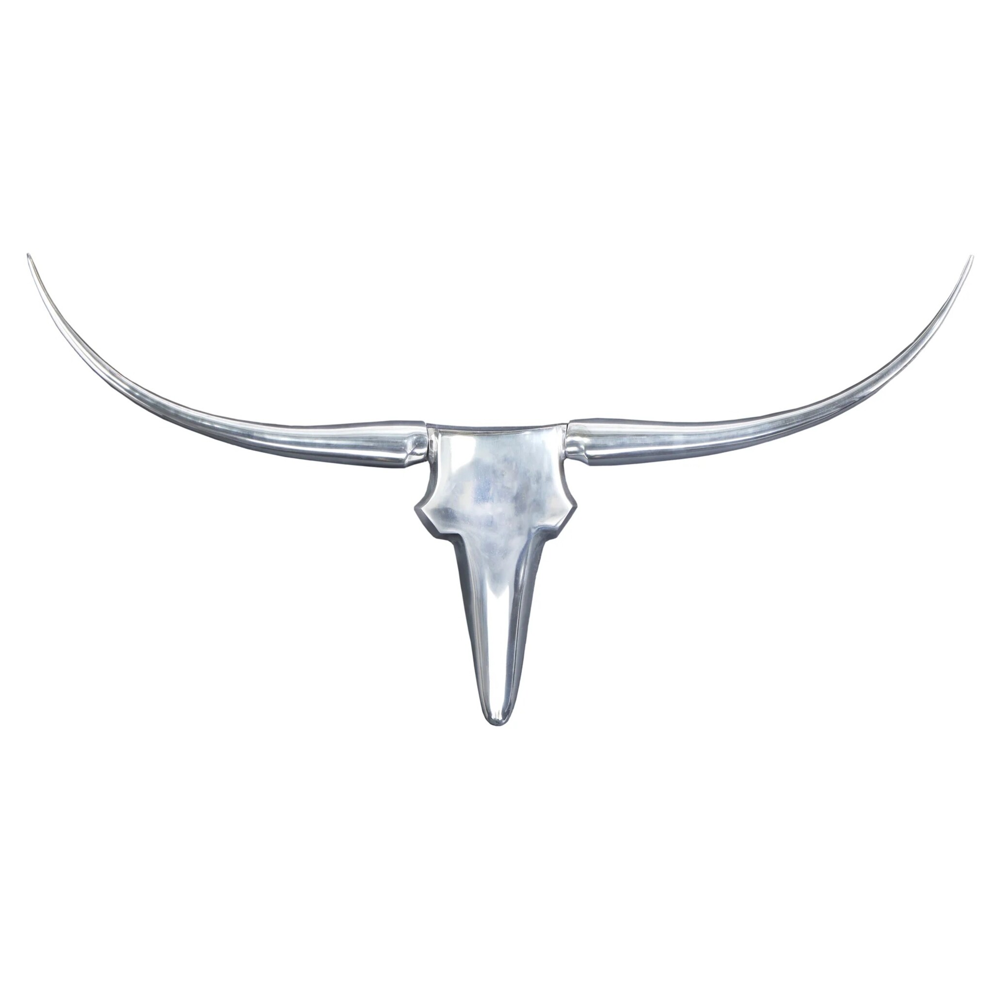 Geweih Bull Aluminium, silber 