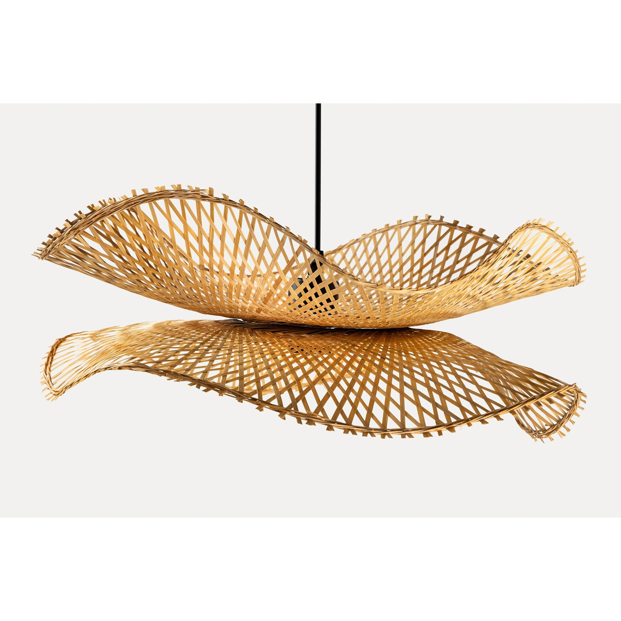 Pendelleuchte Organic Living 3 Bambus, natur 50 x 50 x 18 cm