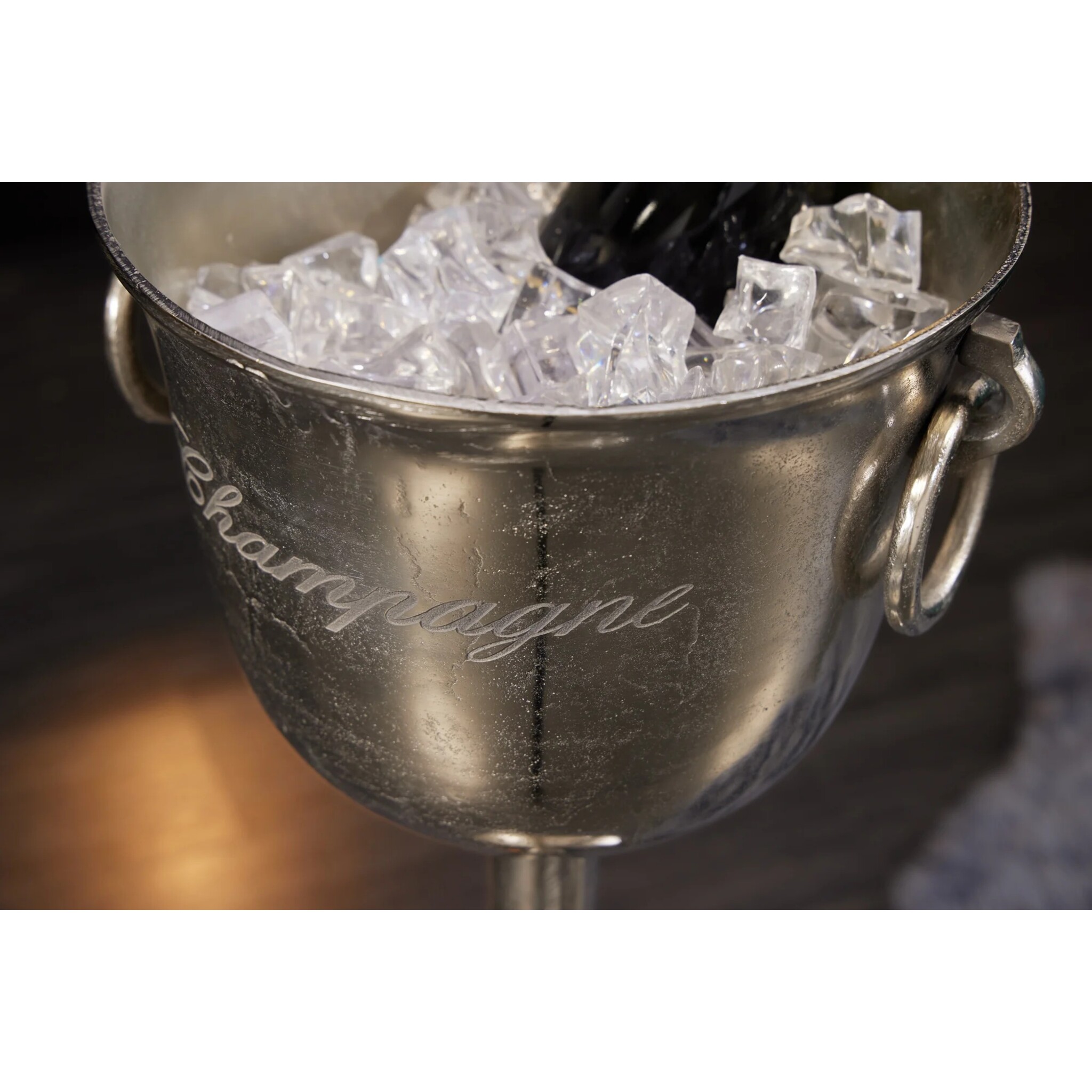 Sektkühler Ständer Champagne, silber