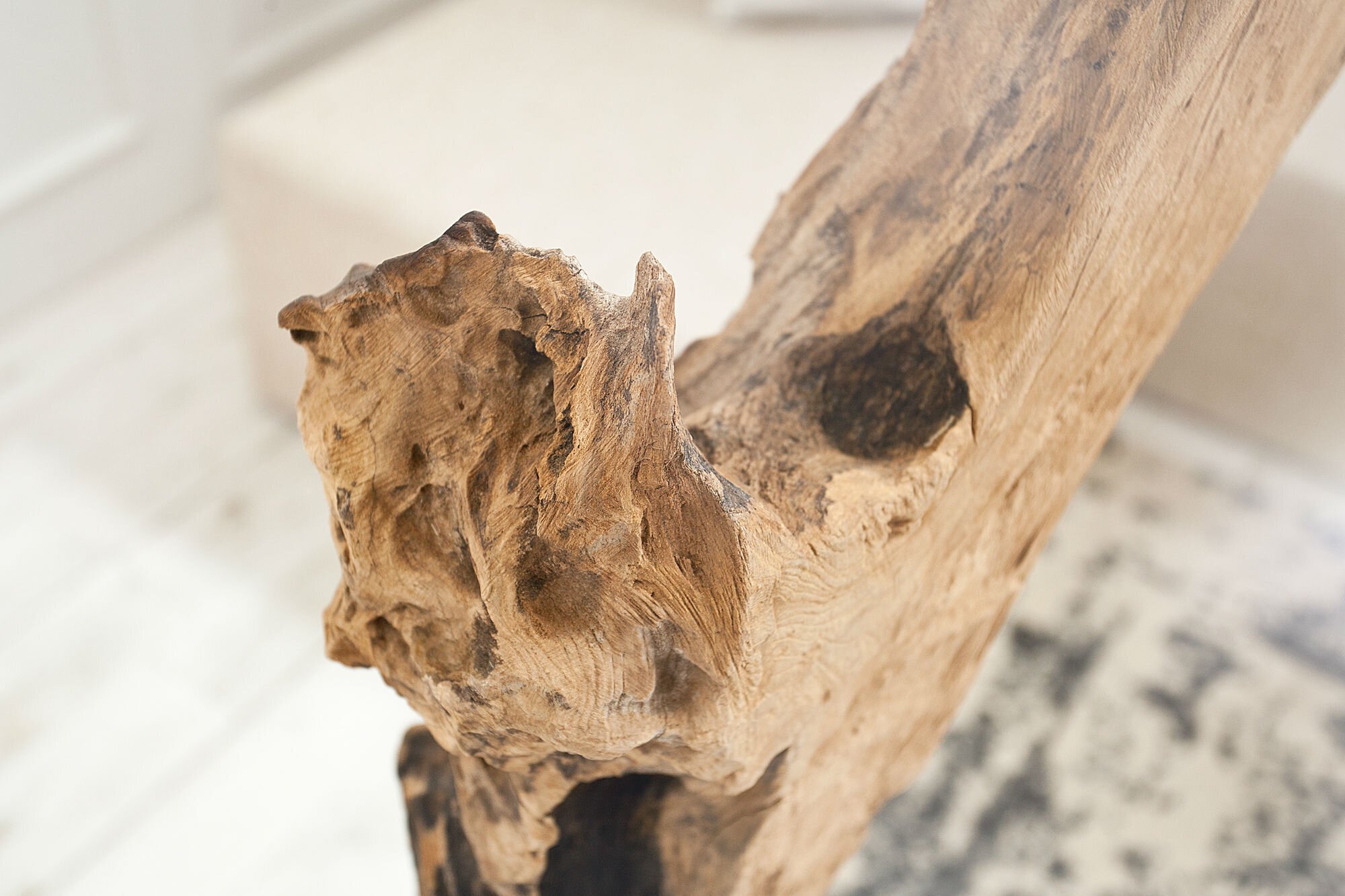 Skulptur Reef Treibholz Teak, natur 