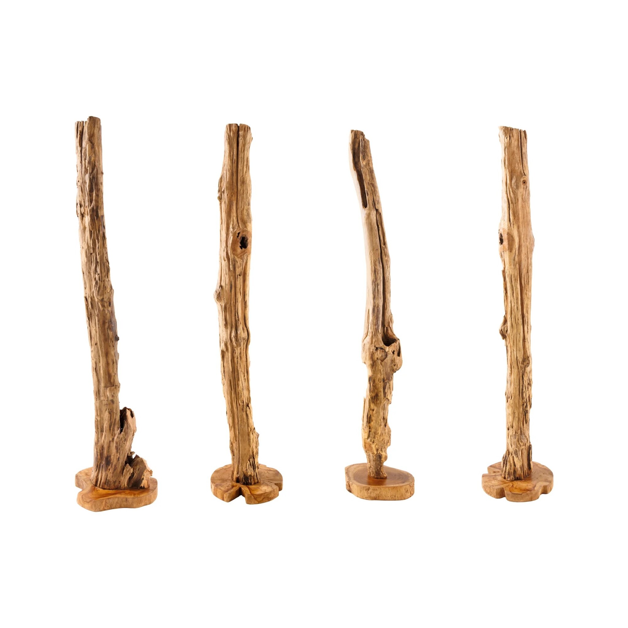 Skulptur Reef Treibholz Teak, natur 