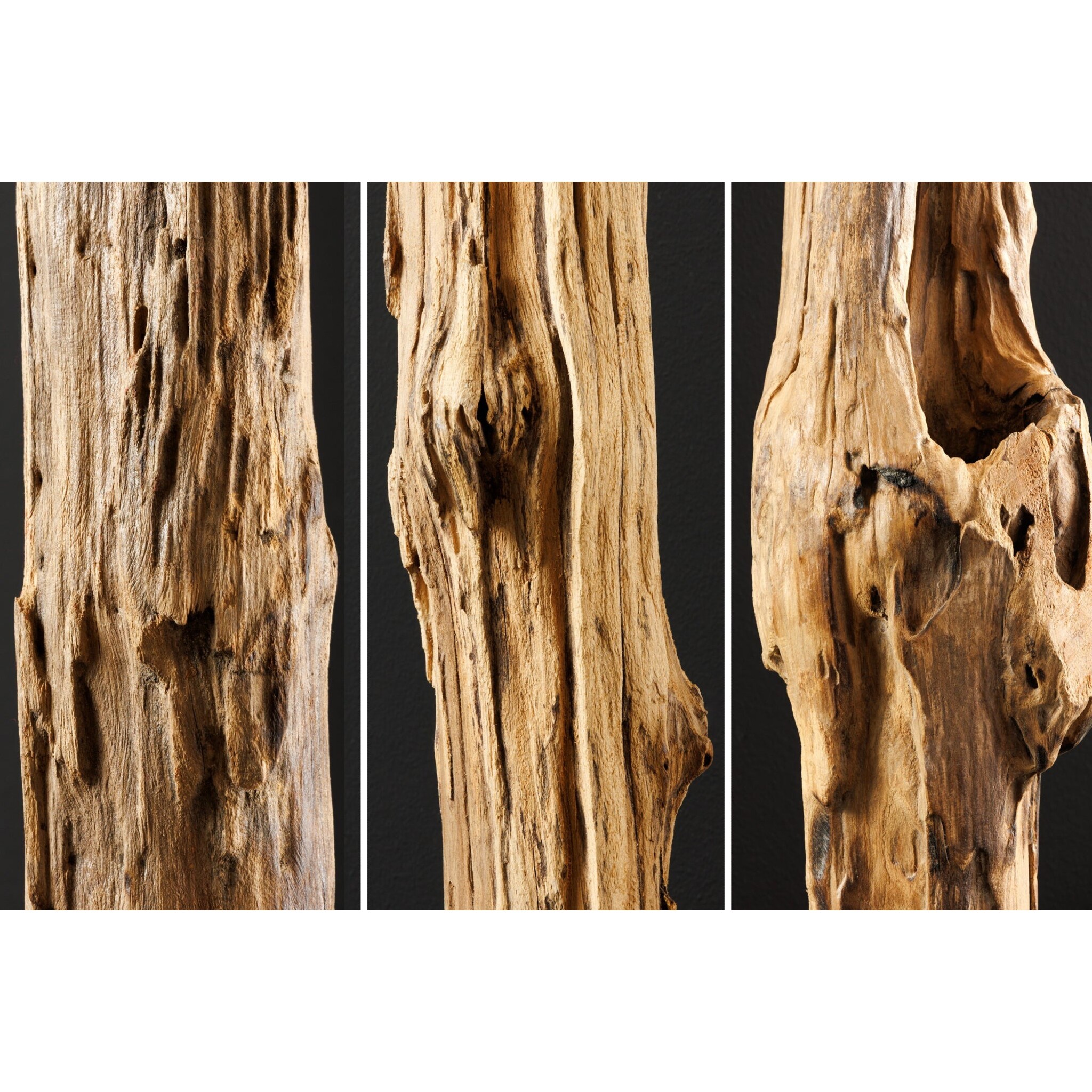 Skulptur Reef Treibholz Teak, natur 