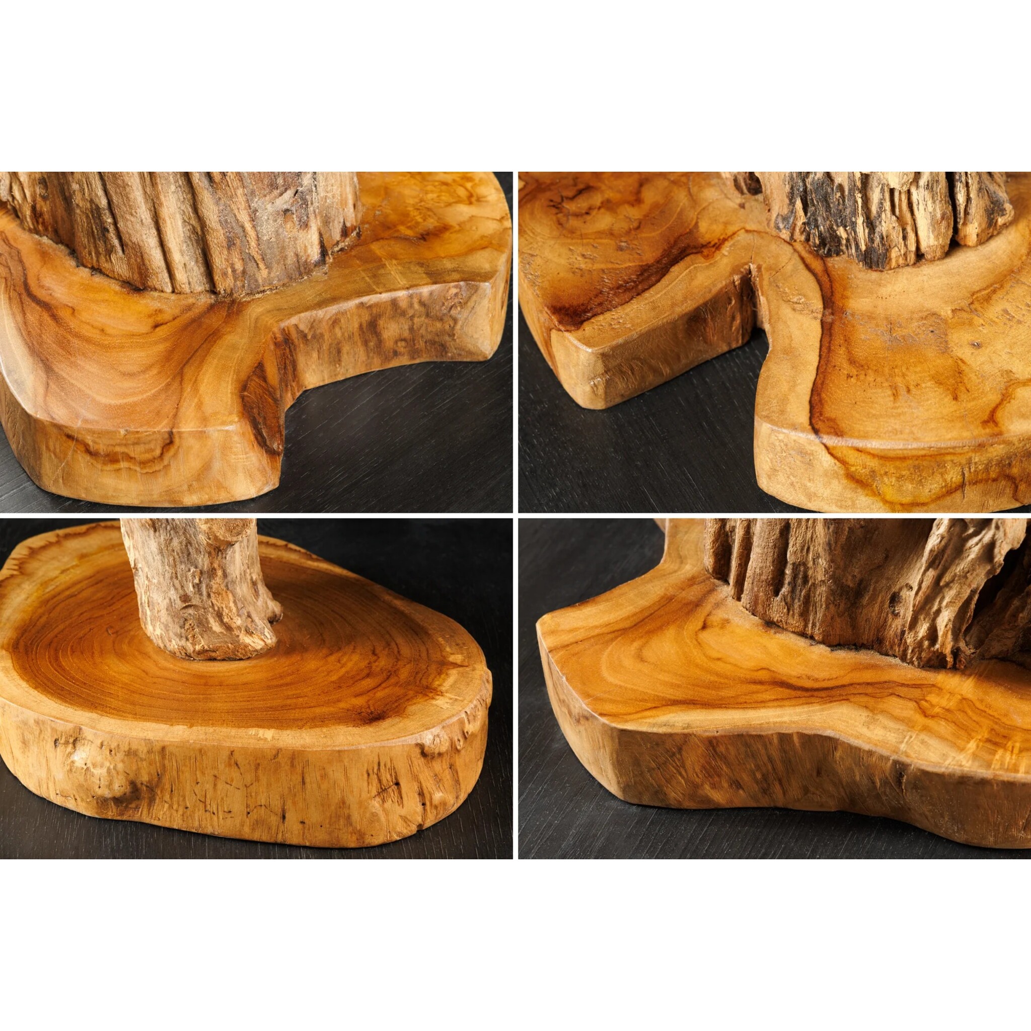 Skulptur Reef Treibholz Teak, natur 