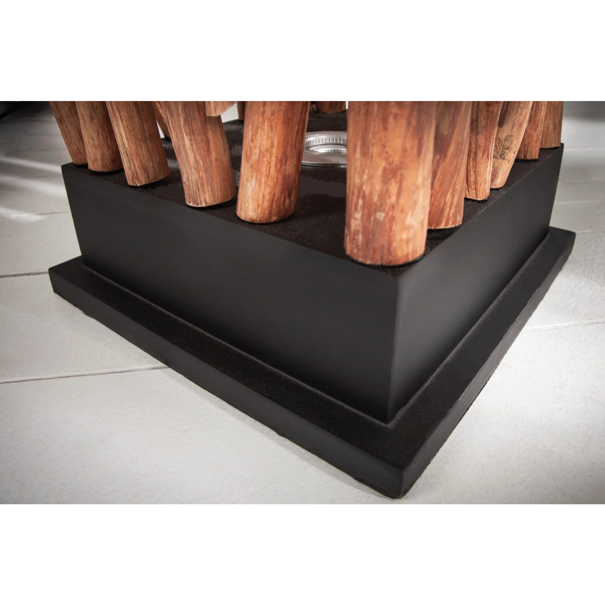 Stehleuchte Nature Art Longanholz natur, natur 