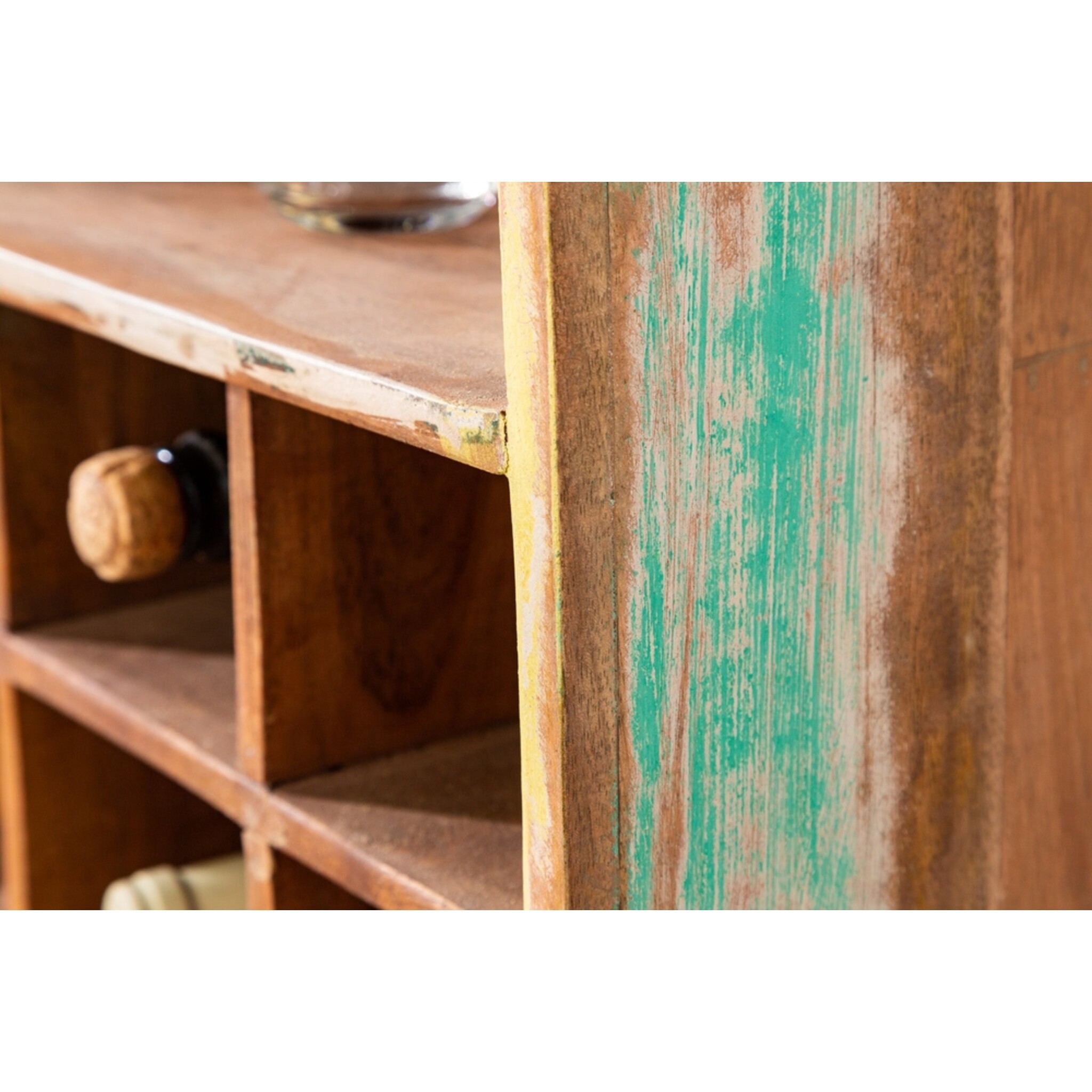 Weinregal & Stiefelregal Borneo 190cm | Recyceltes Mangoholz, diverse 