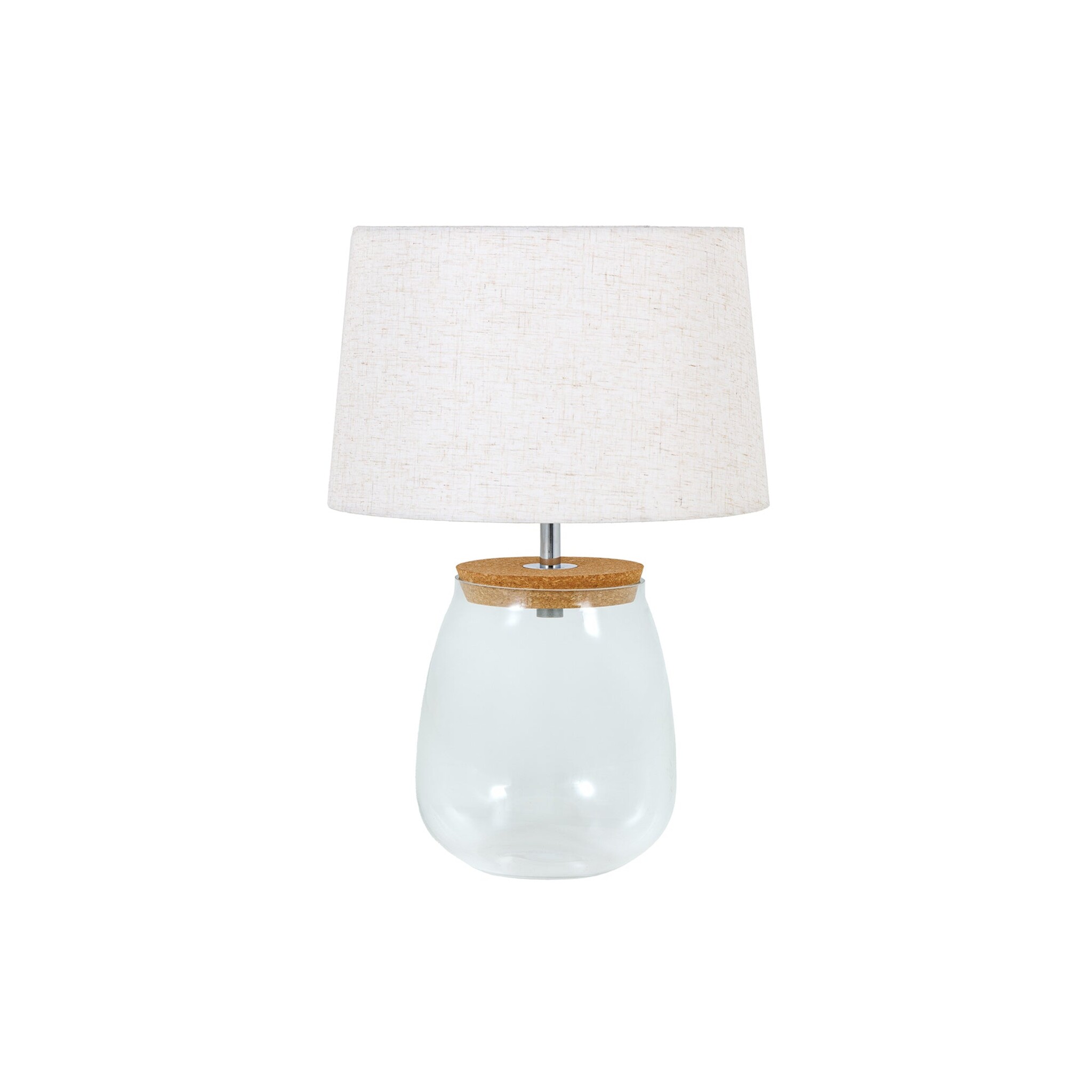 Tischleuchte Classico befüllbar, klar Ø 40 cm, Höhe 60 cm