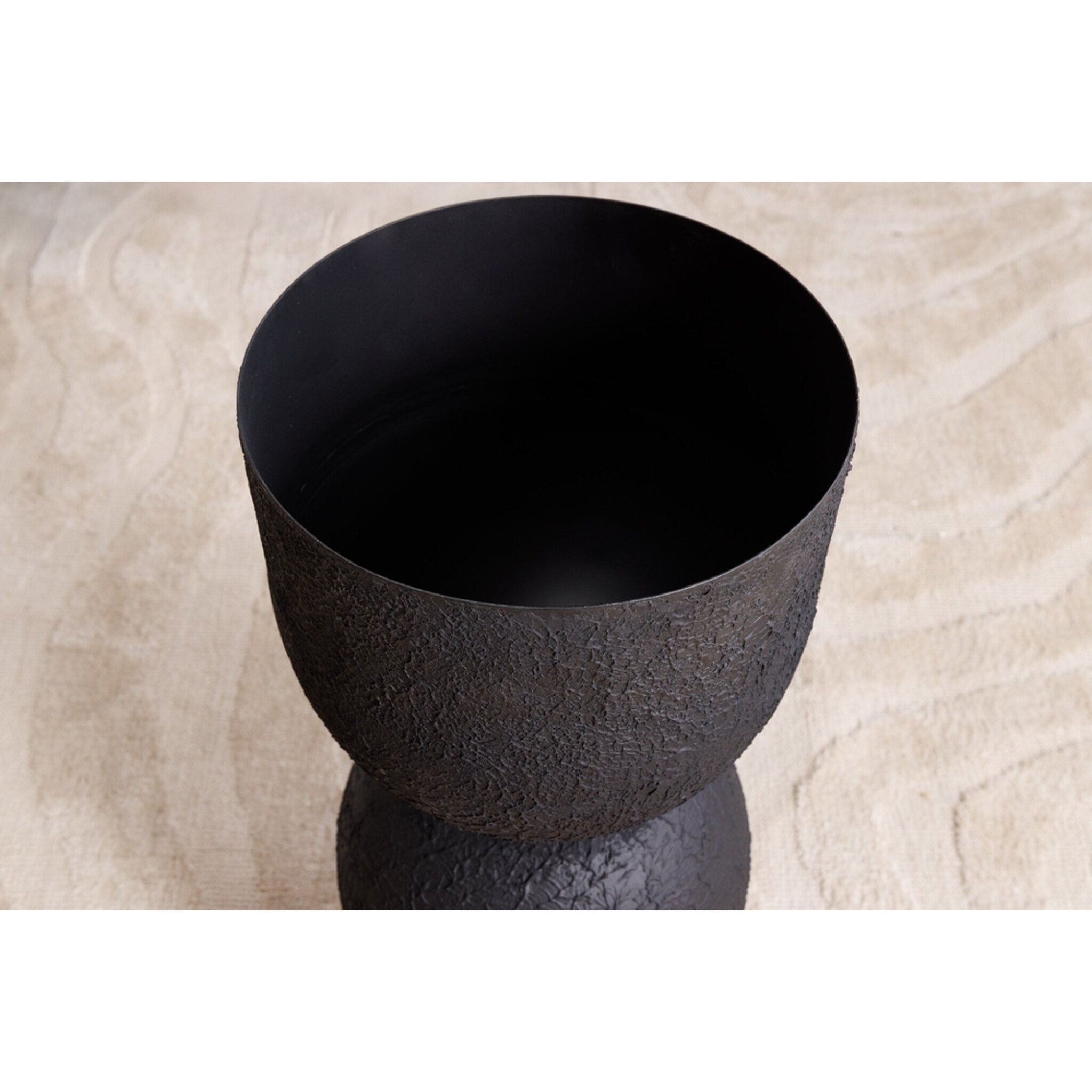 Invicta SANDGLASS Bodenvase XL Eisen Schwarz, schwarz 