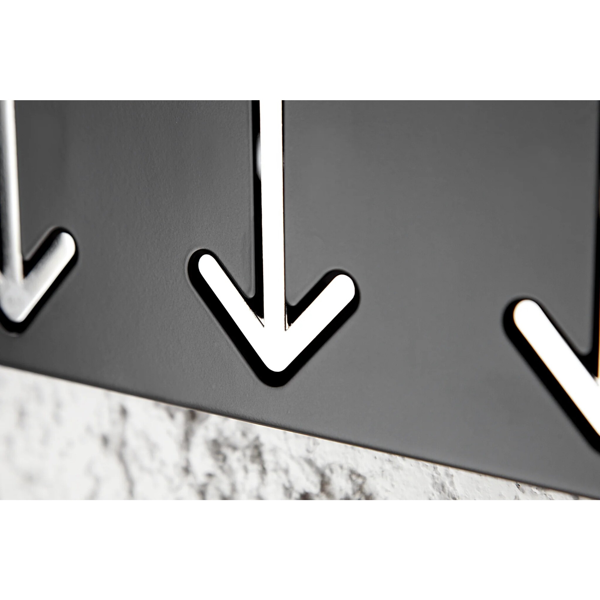 Wandgarderobe Arrow, schwarz 