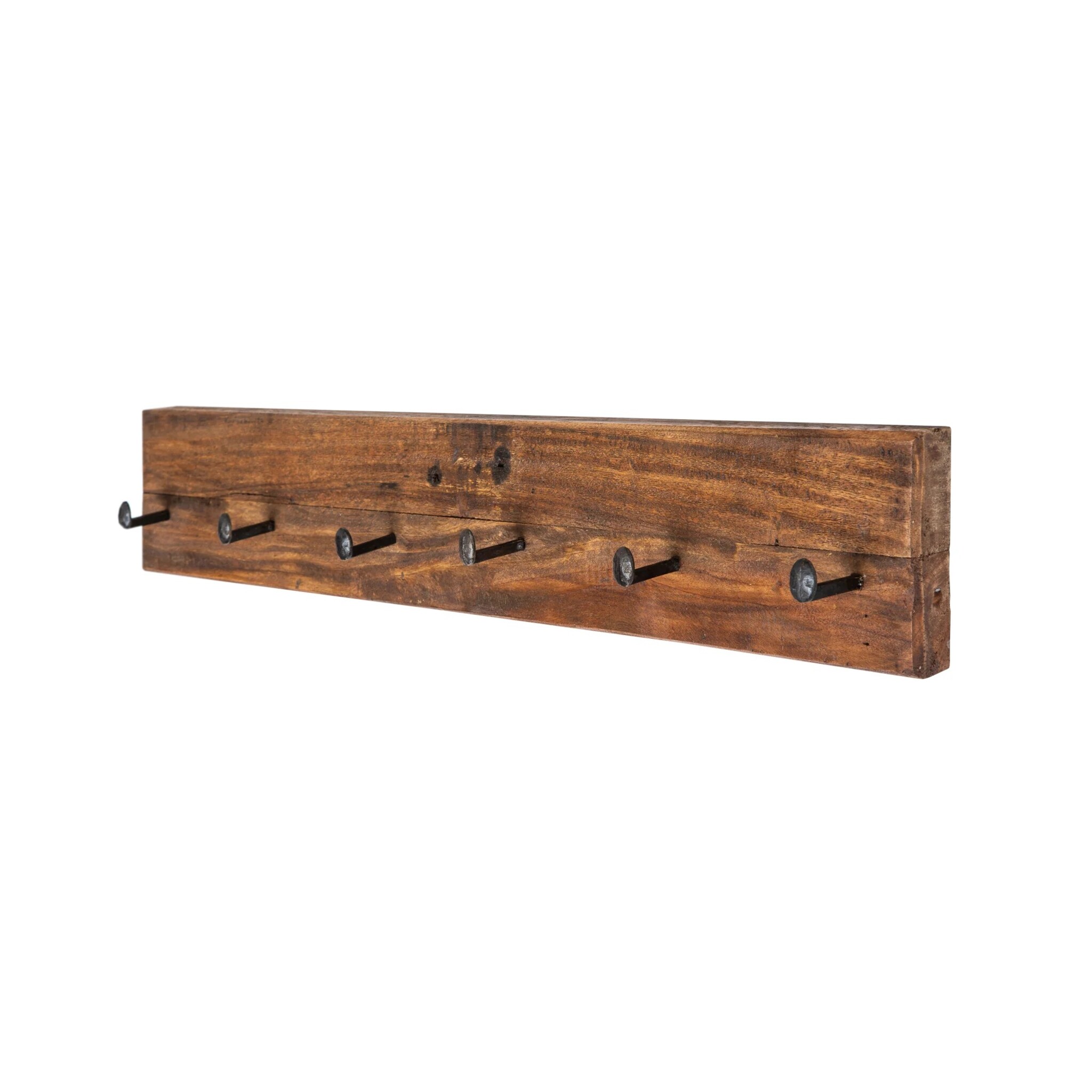 Wandgarderobe Hemingway Recyclingholz, natur 90 x 7 x 15 cm
