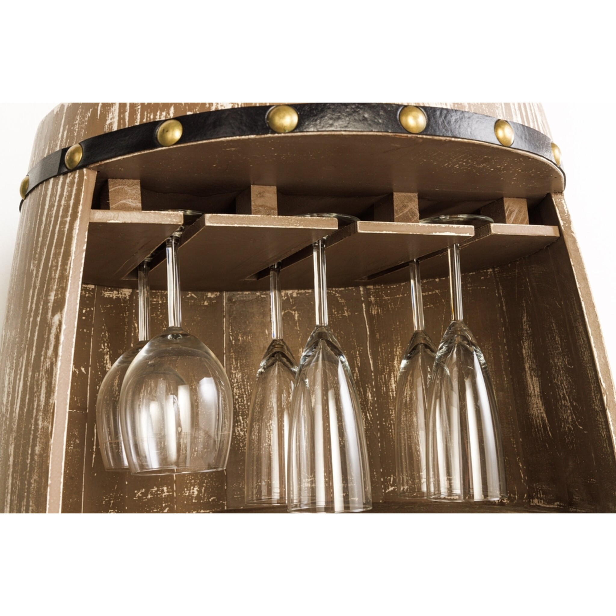 Weinregal halb BODEGA 100cm für 24 Flaschen Massivholz Tannenholz natur, natur 