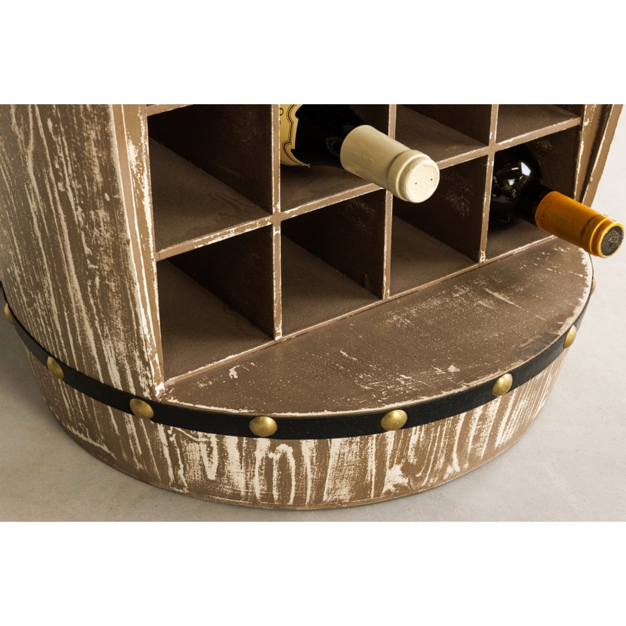 Weinregal halb BODEGA 100cm für 24 Flaschen Massivholz Tannenholz natur, natur 