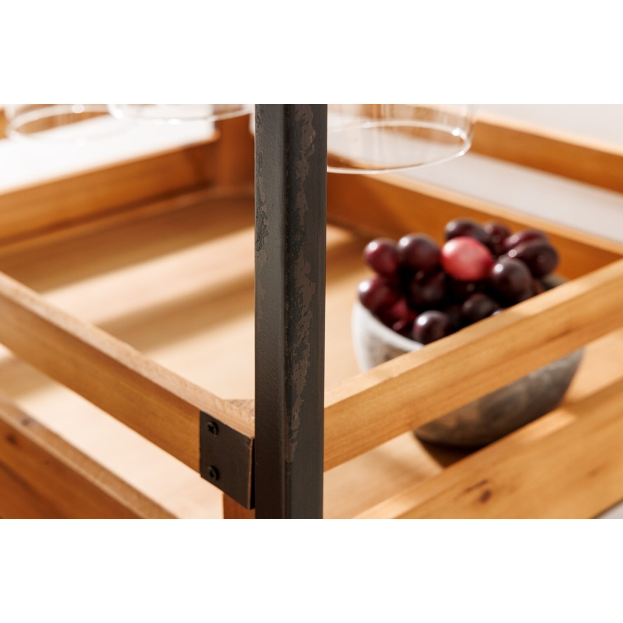 Weinregal Seven Seas für 20 Flaschen und Gläser Kiefernholz, natur 