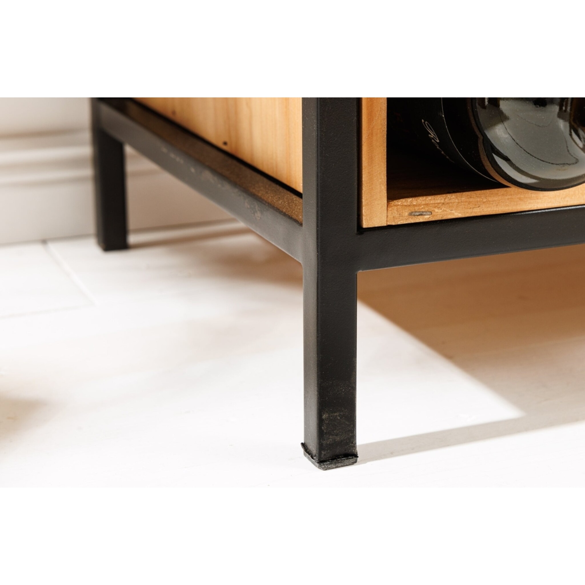 Weinregal Seven Seas für 20 Flaschen und Gläser Kiefernholz, natur 