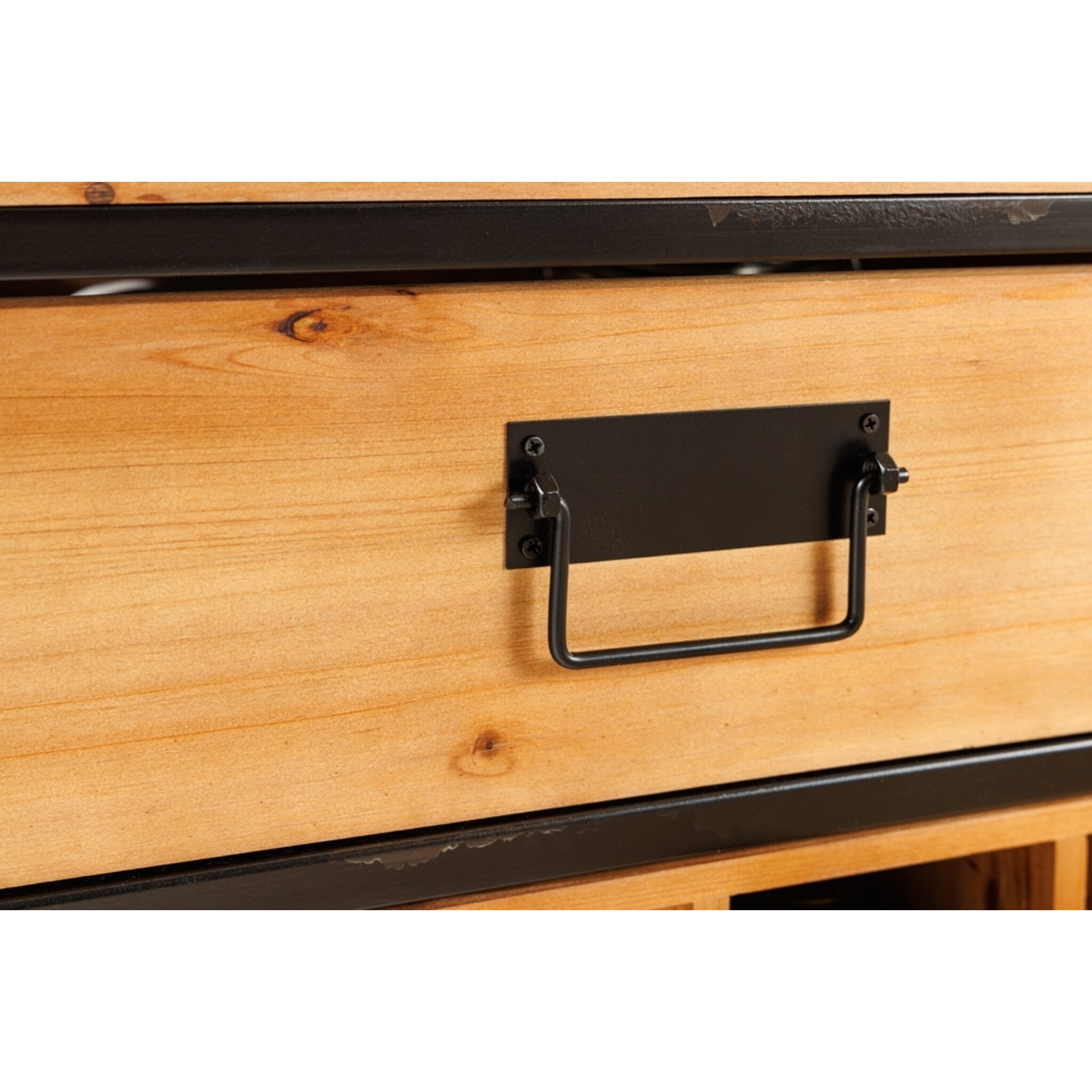 Weinregal Seven Seas für 20 Flaschen und Gläser Kiefernholz, natur 